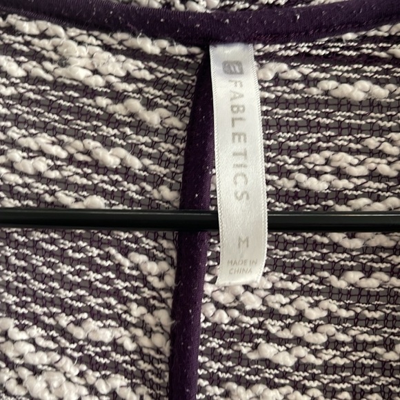 Fabletics Moscow Wrap Open Knit Duster Cardigan Sweater Purple Women's M - Picture 5 of 6